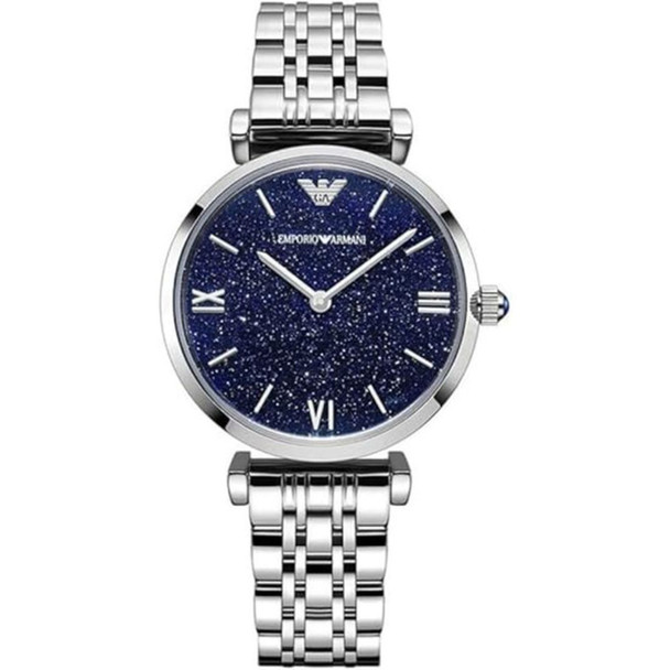 Emporio Armani Gianni T-Bar Women's Blue Dial Quartz Watch AR11091