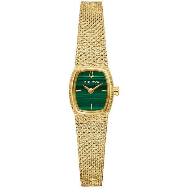 Bulova Goddess of Time Women's Green Dial Quartz Watch 97L184