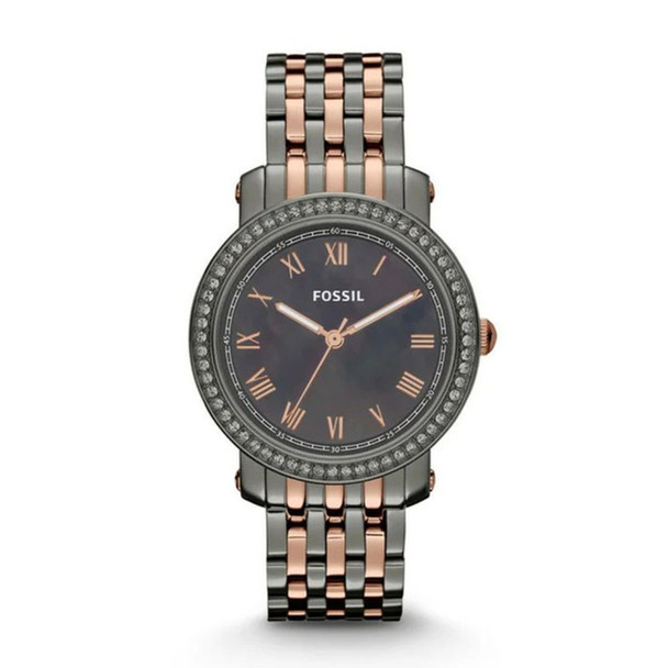 Fossil Emma Women's Two-Tone Stainless Steel Quartz Watch ES3115