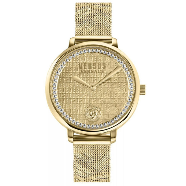 Versace La Villette Women's Gold Stainless Steel Quartz Watch VSP1S3321