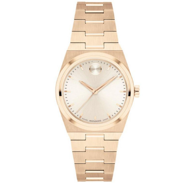 Movado BOLD Quest Mini Women's Rose Gold-Tone Quartz Watch 3601293