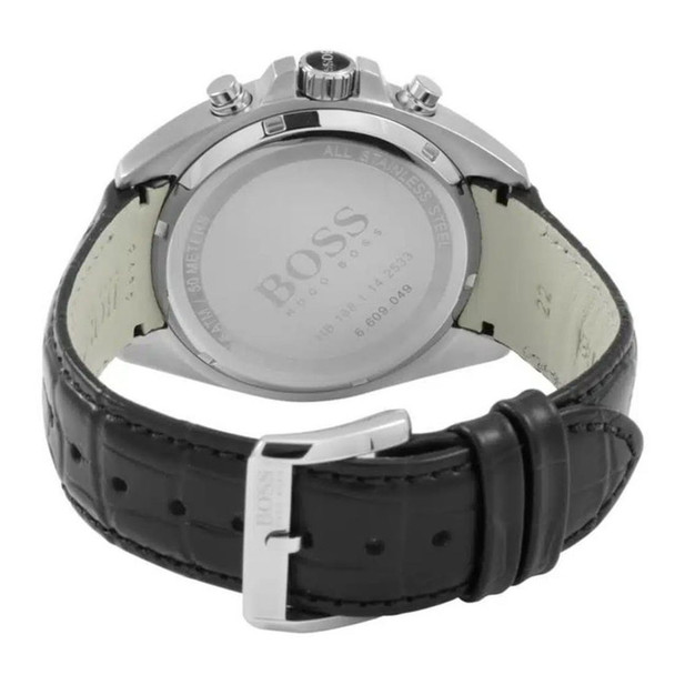 Hugo Boss Driver Chronograph Men's Black Leather Quartz Watch 1512879