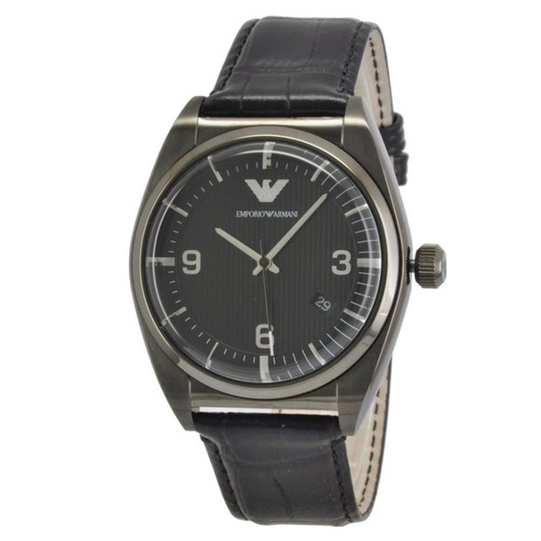 Armani Classic Men's Black Leather Quartz Watch AR0368