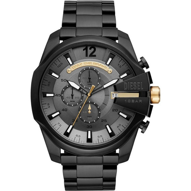 Diesel Mega Chief Men's Black Stainless Steel Quartz Watch DZ4479