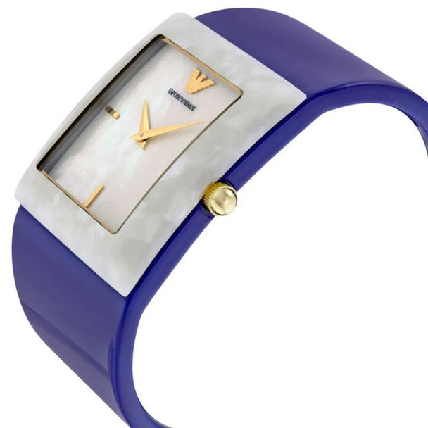 Armani Donna Catwalk Women's Blue Plastic Quartz Watch AR7396