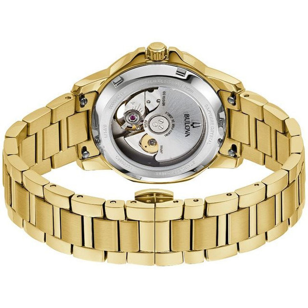 Bulova Marine Star Women's Gold Stainless steel Automatic Watch 97P171