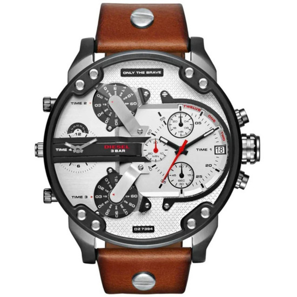 Diesel Mr. Daddy 2.0 Men's Brown Leather Quartz Watch DZ7394