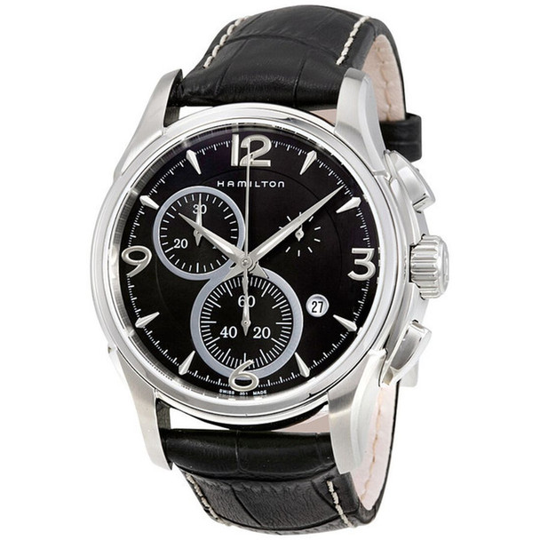 Hamilton Jazzmaster Men's Black Leather Quartz Watch H32612735