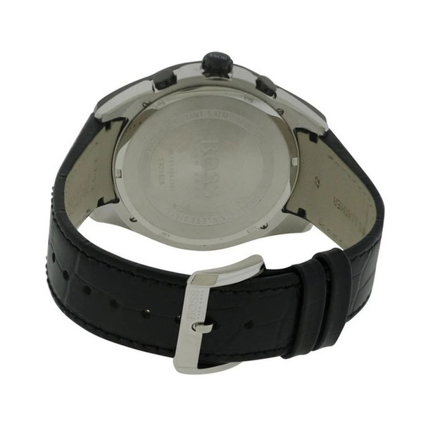 Hugo Boss Onyx Men's Black Leather Quartz Watch 1513367
