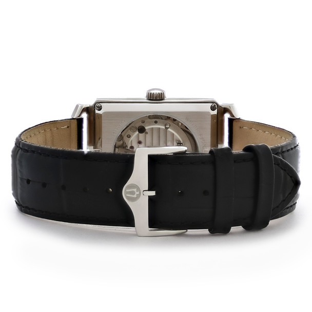 Bulova Sutton Men's Stainless Steel Black Dial Automatic Watch 96A269