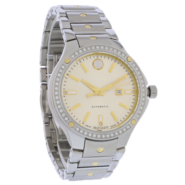 Movado S.E. Women's Two-Tone Stainless Champagne Dial Automatic Watch 0607683
