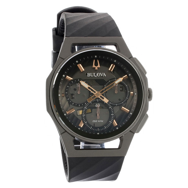 Bulova Curv Men's Chronograph Black Dial Quartz Watch 98A162