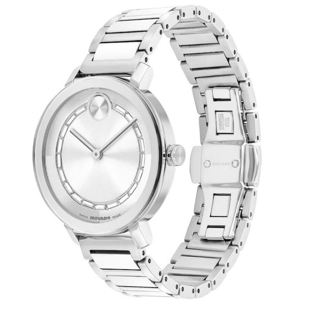 Movado BOLD Evolution 2.0 Series Women's Quartz Silver Dial Watch 3601217
