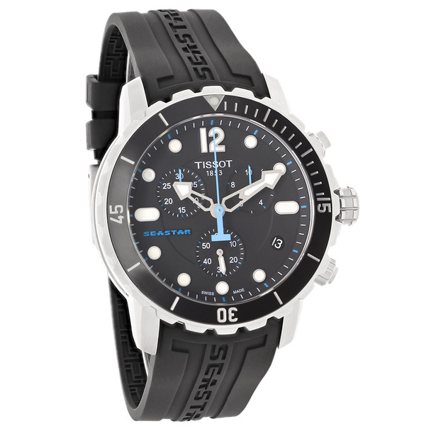 Tissot Seastar Men's Black Rubber Swiss Quartz Watch T066.417.17.057.00