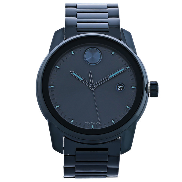 Movado Bold Verso Men's Blue ION PVD Stainless Quartz Watch 3600737