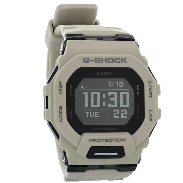 Casio GBD-200 Series Men's Bluetooth Digital Grey Resin Quartz Watch GBD200UU-9