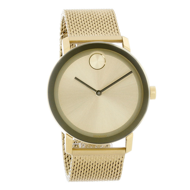 Movado Bold Men's Gold Plated Stainless Steel Swiss Quartz Watch 3600560