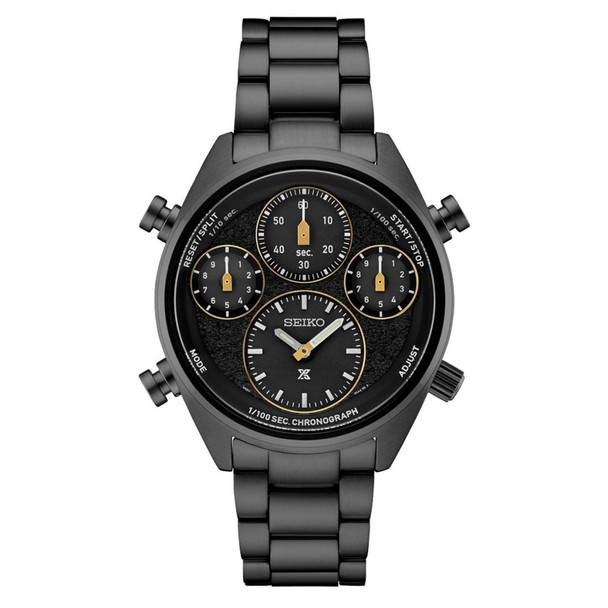 Seiko Prospex Speedtimer Men's Solar Black Dial Watch SFJ007