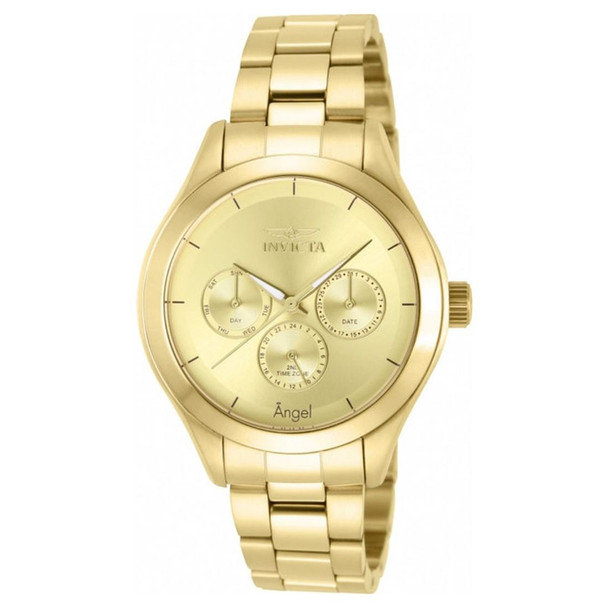 Invicta Angel Women's Gold-Tone Dial Quartz Watch 12466