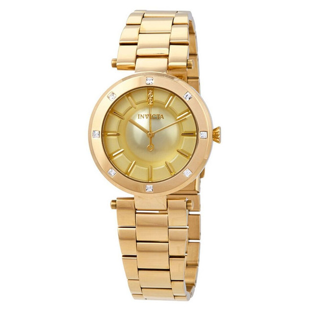 Invicta Angel Women's Gold-Tone Dial Quartz Watch 23728