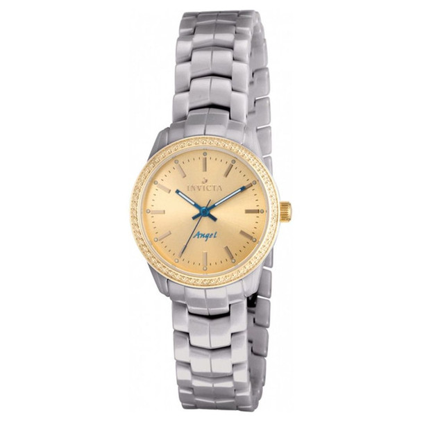 Invicta Ceramics Women's Gold-Tone Dial Quartz Watch 14911