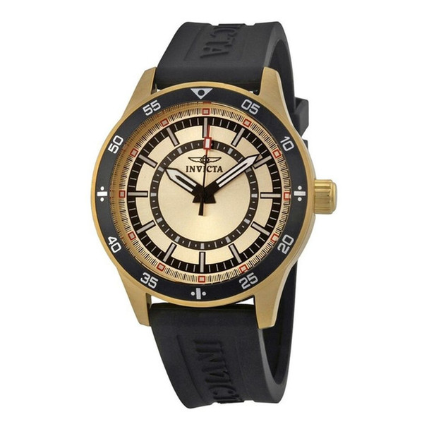 invicta Specialty Men's Gold-Tone Dial Quartz Watch 14334