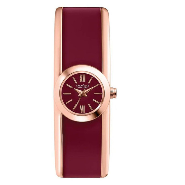Bulova Caravelle Women's Red Dial Quartz Watch 44L148