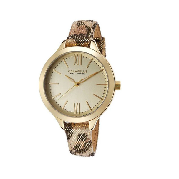 Bulova Caravelle Women's Gold-Tone Dial Quartz Watch 44L161