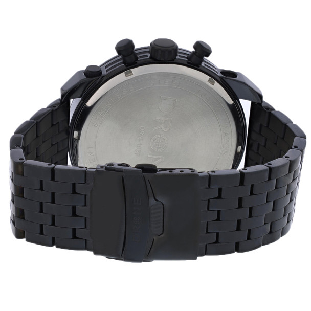 Drone Dual Time Men's Black Dial Quartz Chronograph Watch DRN-105F