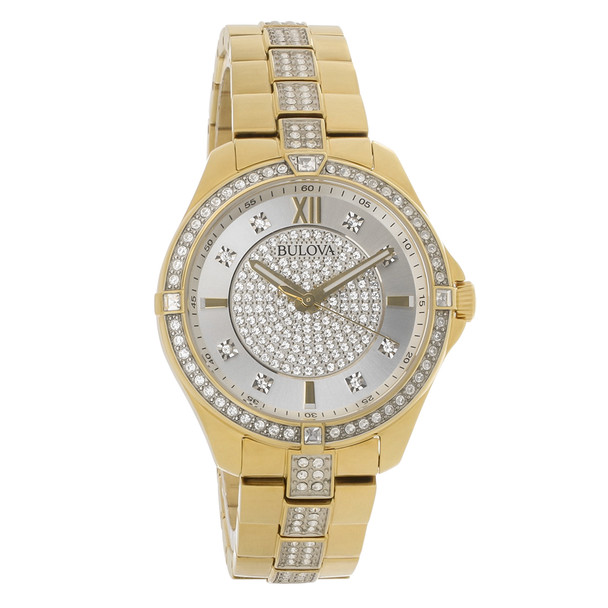 Bulova Women's Gold-Tone Stainless Steel Quartz Watch 98L228