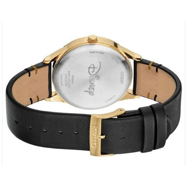 Citizen Disney Mickey Mouse Unisex Black Dial Leather Eco-Drive Watch BV1132-16W