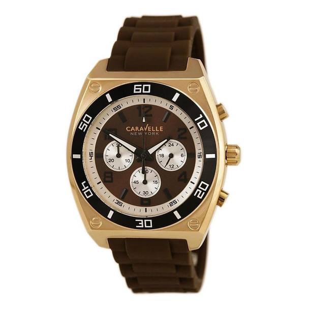 Bulova Caravelle Men's Brown Dial Quartz Watch 45A114