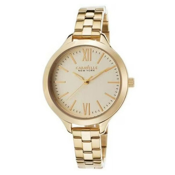 Bulova Caravelle Women's Gold Dial Quartz Watch 44L127