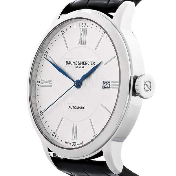 Baume & Mercier Classima Series Men's Brown Leather Automatic Watch 10214