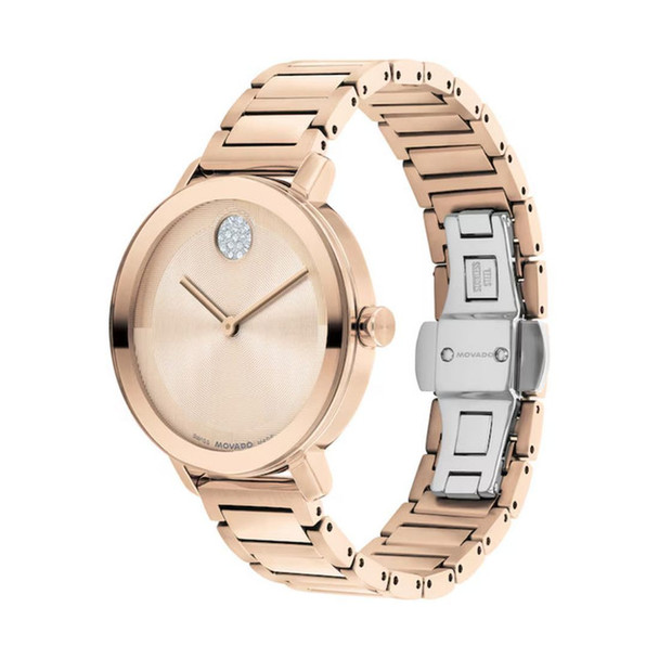 Movado BOLD Evolution 2.0 Women's Gold Dial Quartz Watch 3601266