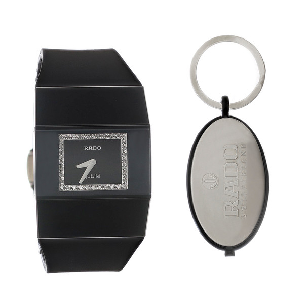 Rado Jubile V10K Women's Black Ceramic Diamond Quartz Watch R96621709