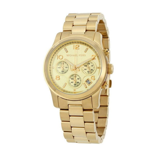 Michael Kors Runway Chronograph Women's Gold Dial Quartz Watch MK5055