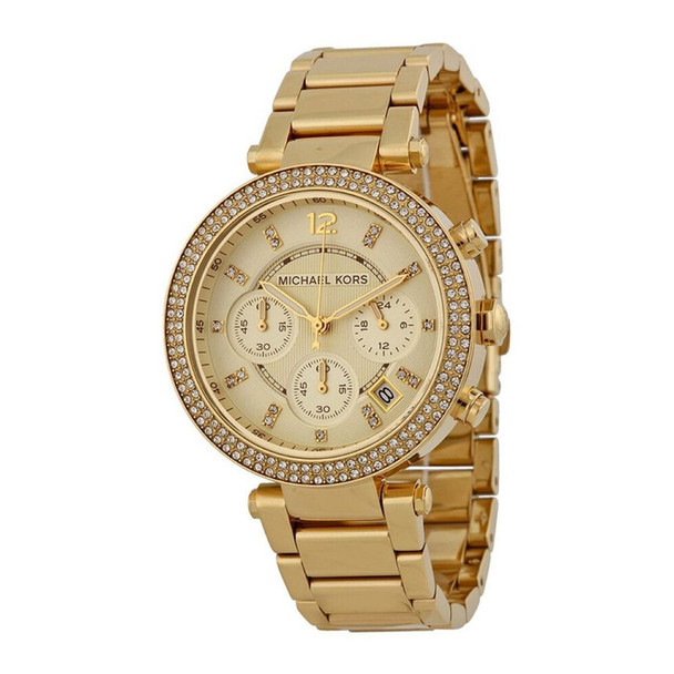 Michael Kors Parker Chronograph Women's Gold Dial Quartz Watch MK5354