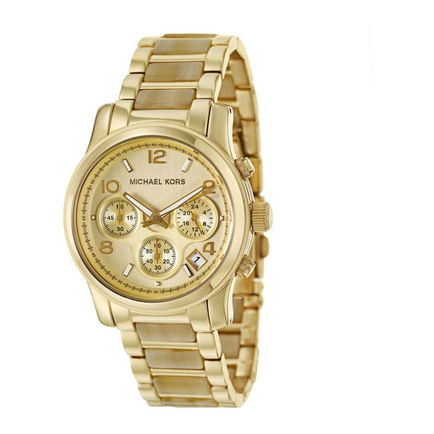 Michael Kors Runway Chronograph Women's Gold Dial Quartz Watch MK5660