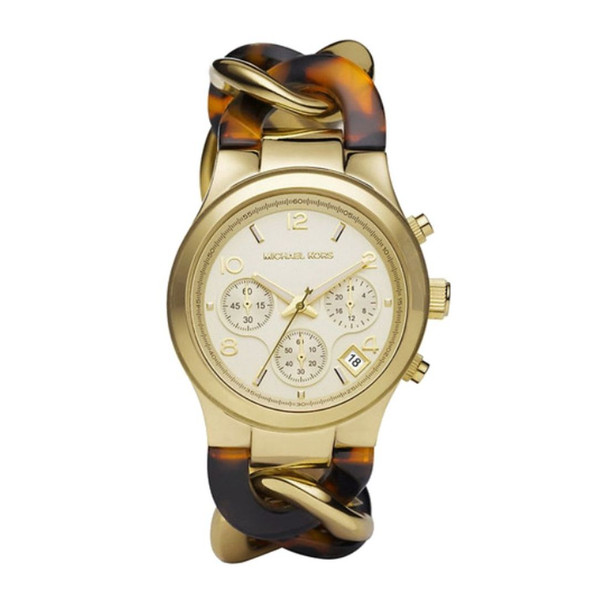 Michael Kors Runway Twist Chronograph Women's Gold Dial Quartz Watch MK4222