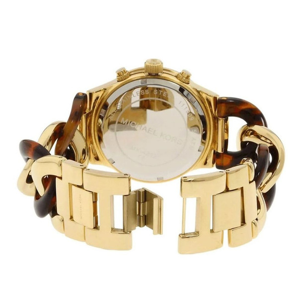 Michael Kors Runway Twist Chronograph Women's Gold Dial Quartz Watch MK4222