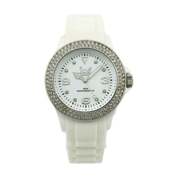 Ice Watch Stone Sili Collection Unisex White Dial Quartz Watch ST.WS.U.S.09