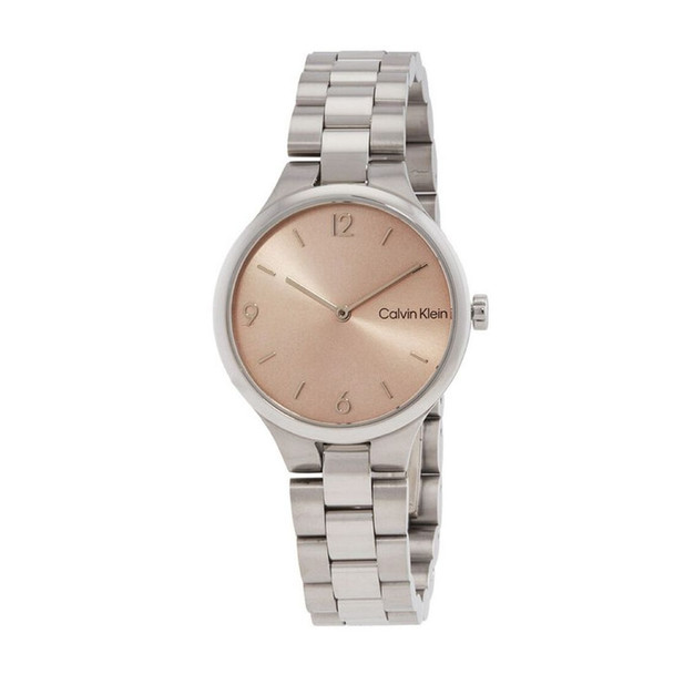 Calvin Klein Linked Women's Pink Dial Quartz Watch 25200129