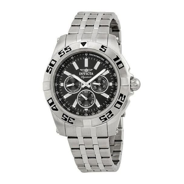 Invicta Signature II Chronograph Men's Black Dial Quartz Watch 7301