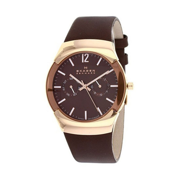 Skagen Black Label Men's Brown Dial Quartz Watch 583XLRLM