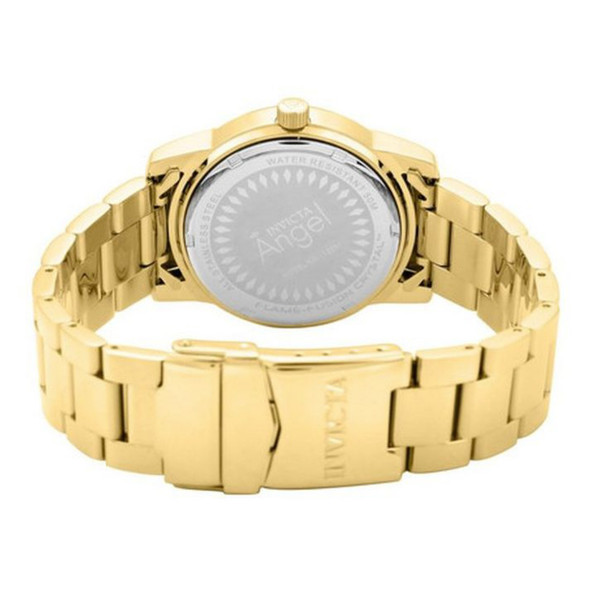 Invicta Angel Chronograph Women's Gold Dial Quartz Watch 12551