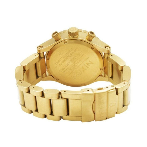 Nixon 42-20 Chrono Chronograph Men's Gold Dial Quartz Watch A037 502-00