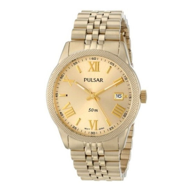 Pulsar Men's Gold Dial Quartz Watch PS9218