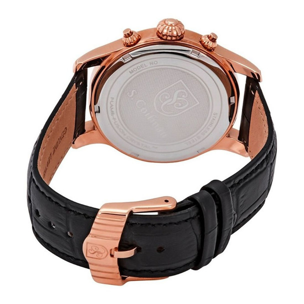 S.Coifman Heritage Chronograph Men's Black Dial Quartz Watch SC0225