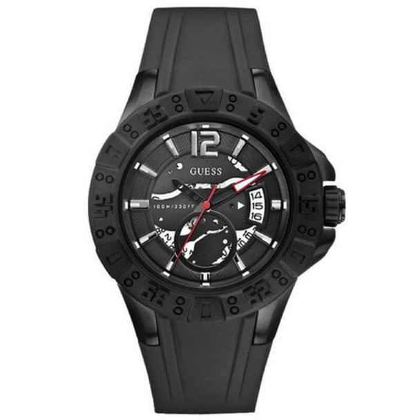 Guess Magnum Men's Black Dial Quartz Watch W0034G3